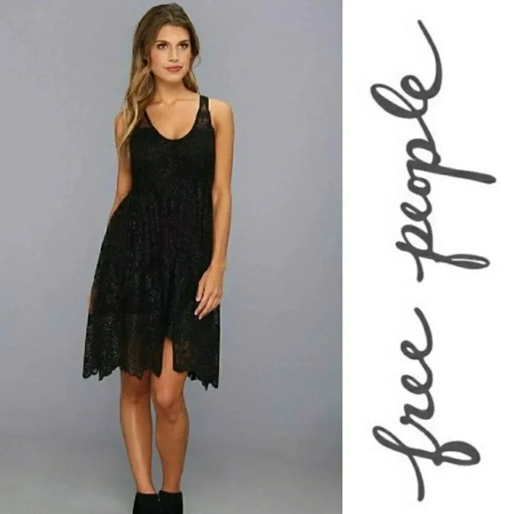 Free People Kristal Lace Salinas Foil Print Dress - Picture 3 of 10